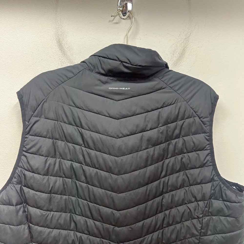 Columbia Omni-Heat Puffer Vest Womens Black Full Zip Quilted Longline 3x - Picture 9 of 10